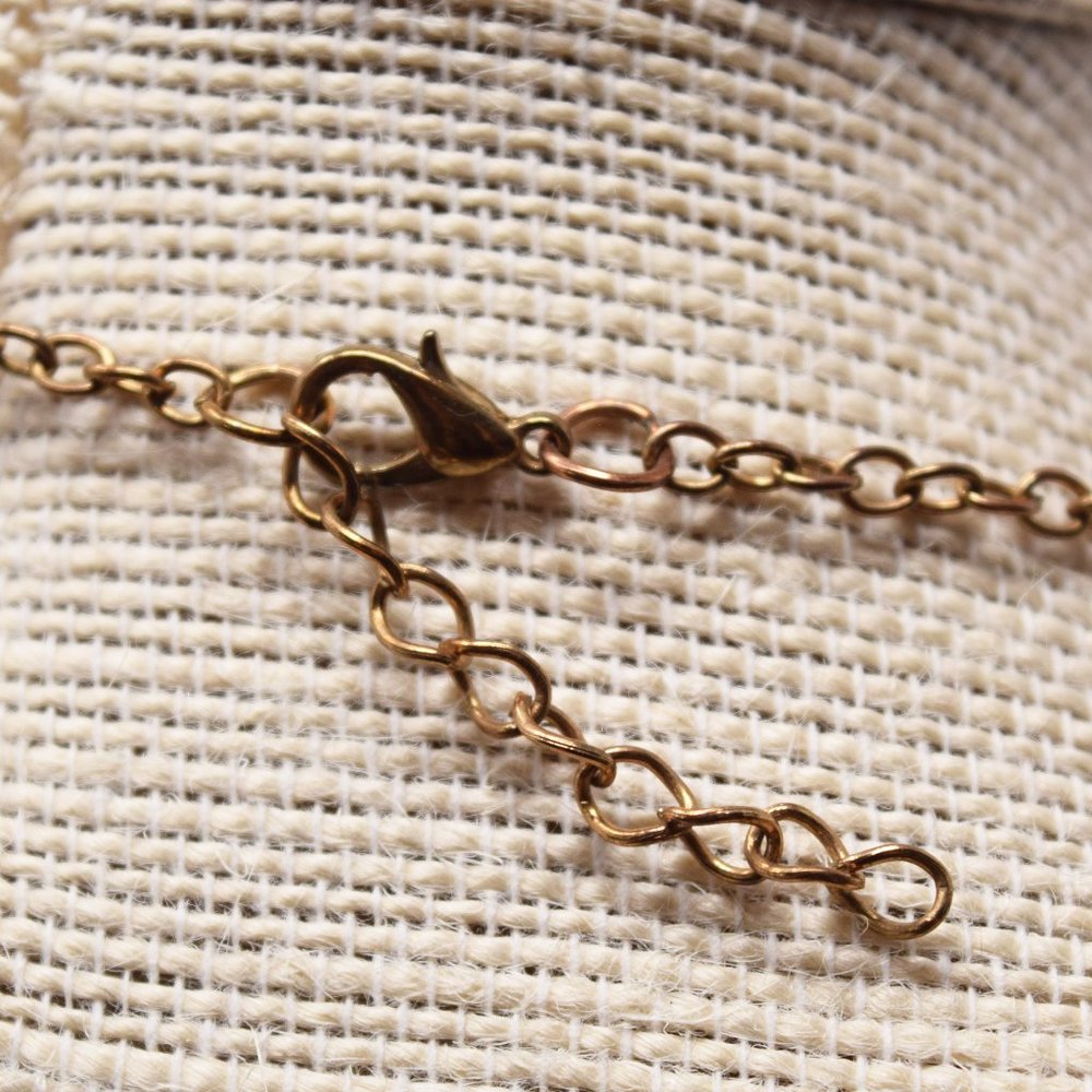 Triangle Pyramid Bib Necklace Geometric Goldtone Green Boho Colorblock Runway - Picture 6 of 9